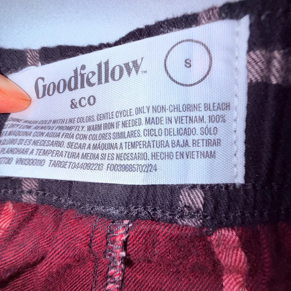 Goodfellow & Co Flannel Pajama Pants Women S‎ Red Plaid NEW Cotton Loungewear